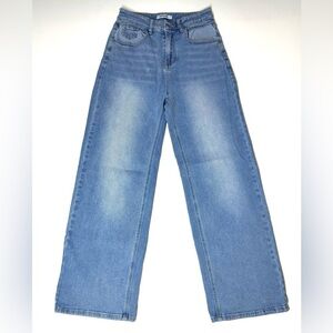 HDLTE Women's  Wide Leg Baggy Jeans Size- XS